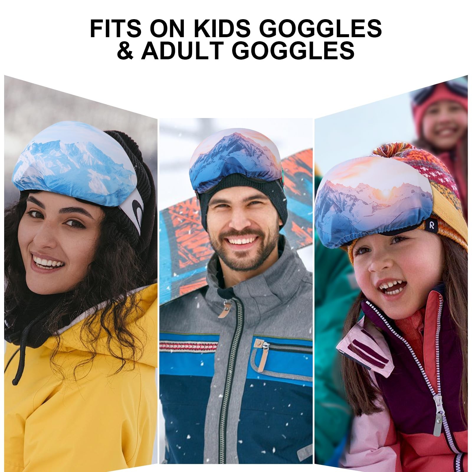 2 Pcs Ski Snowboard Goggle Cover Sleeve, Ski Goggles Microfiber Protective Le...