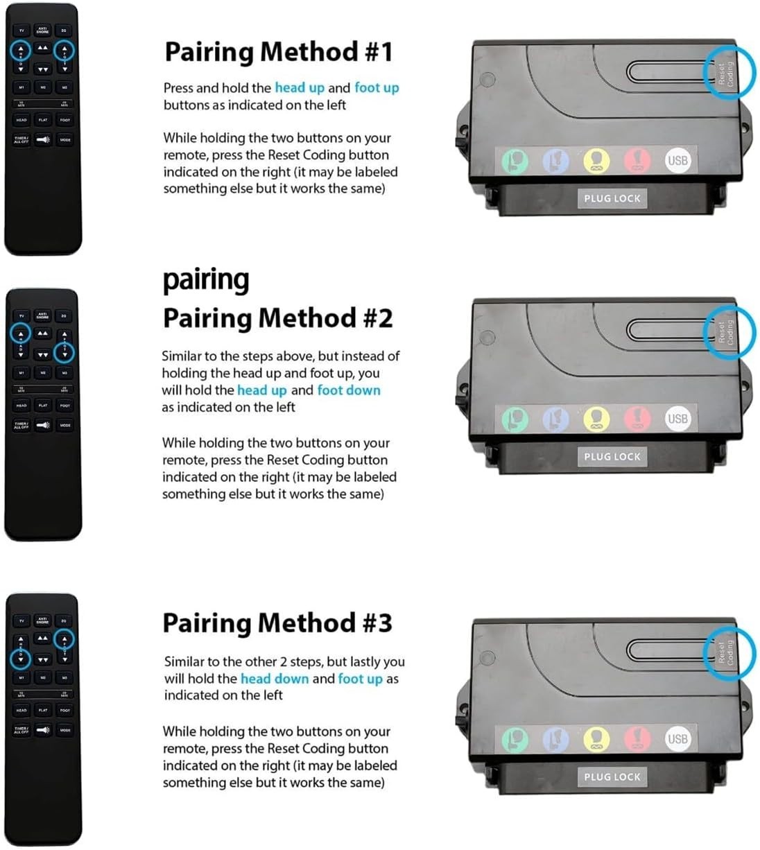 Adjustable Bed Remote Hand Control Replacement
