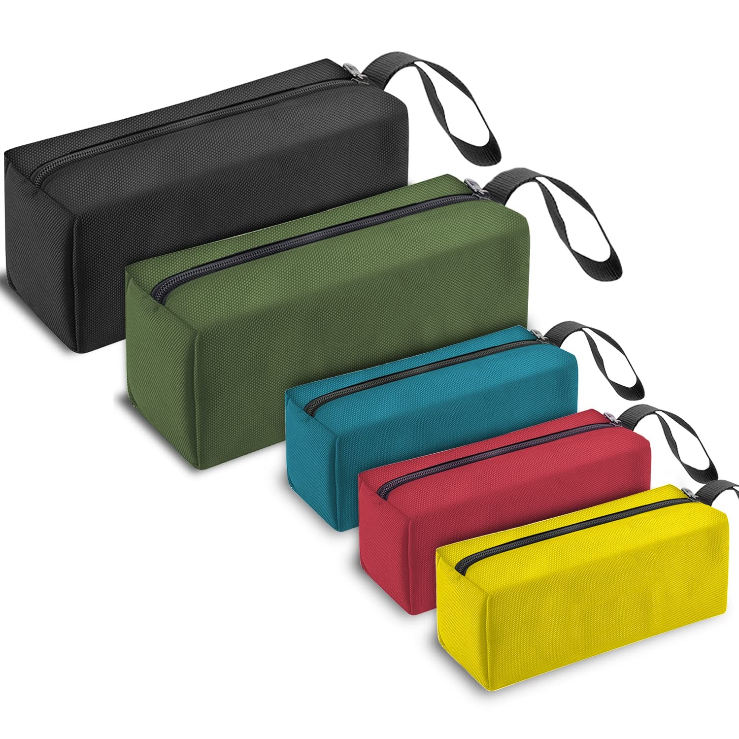 Canvas Tool Pouch of Two Sizes Pouches with Zipper, Multipurpose for Storing