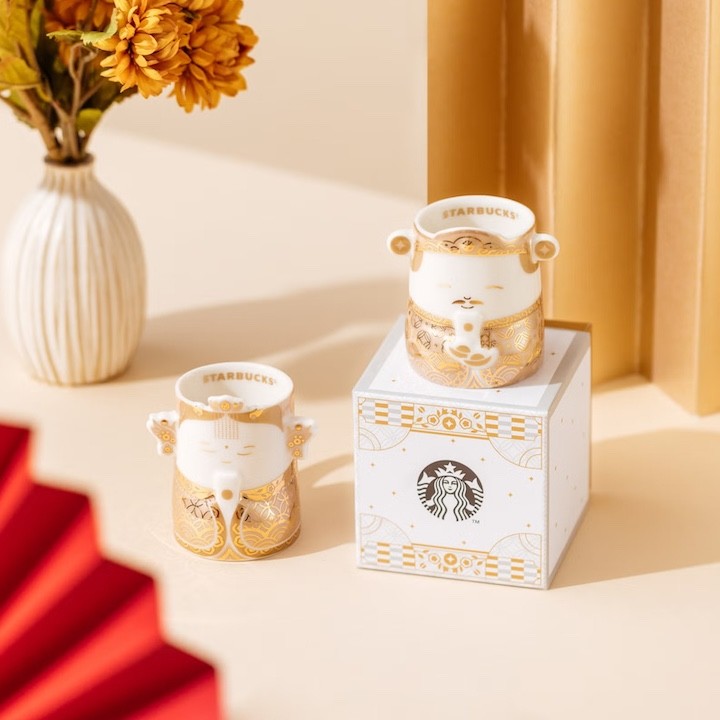 Starbucks Taiwan God Series demi mug 3oz- Wealth God , Mazu, Guanyin Buddha