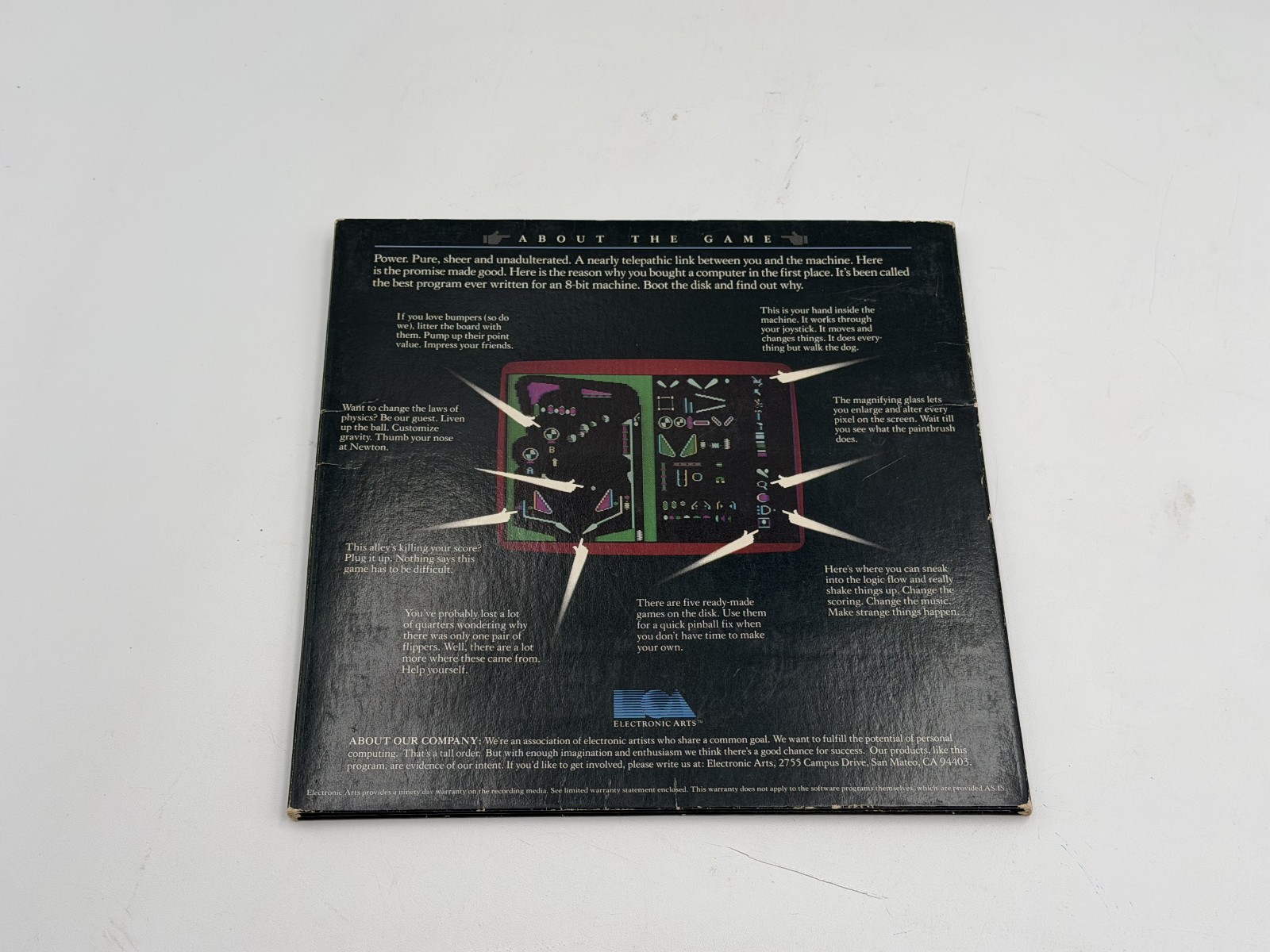 Bill Budge Pinball Construction Set Box Only Electronics Arts