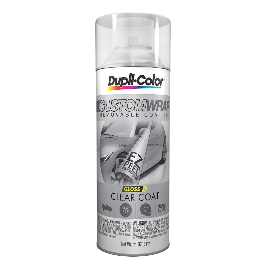 Dupli-Color ECWRC9017 Custom Wrap Gloss Removable Automotive Paint - Clear Sp...