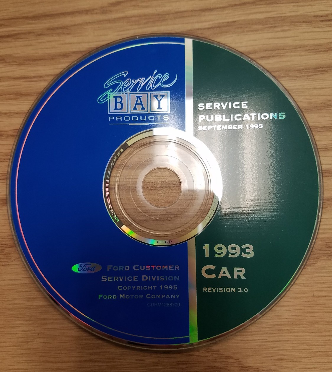 Service Bay Production Service Publications September 1995 1993 Car Revision 3.0