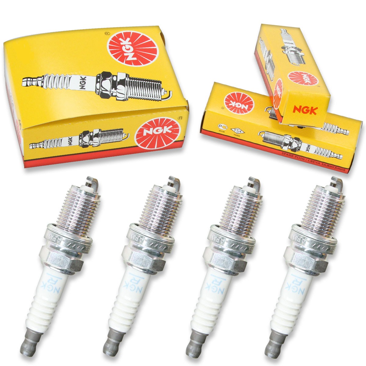 4pcs 2013 John Deere Gator XUV 550 S4 NGK Standard Spark Plugs 570cc 34ci xl