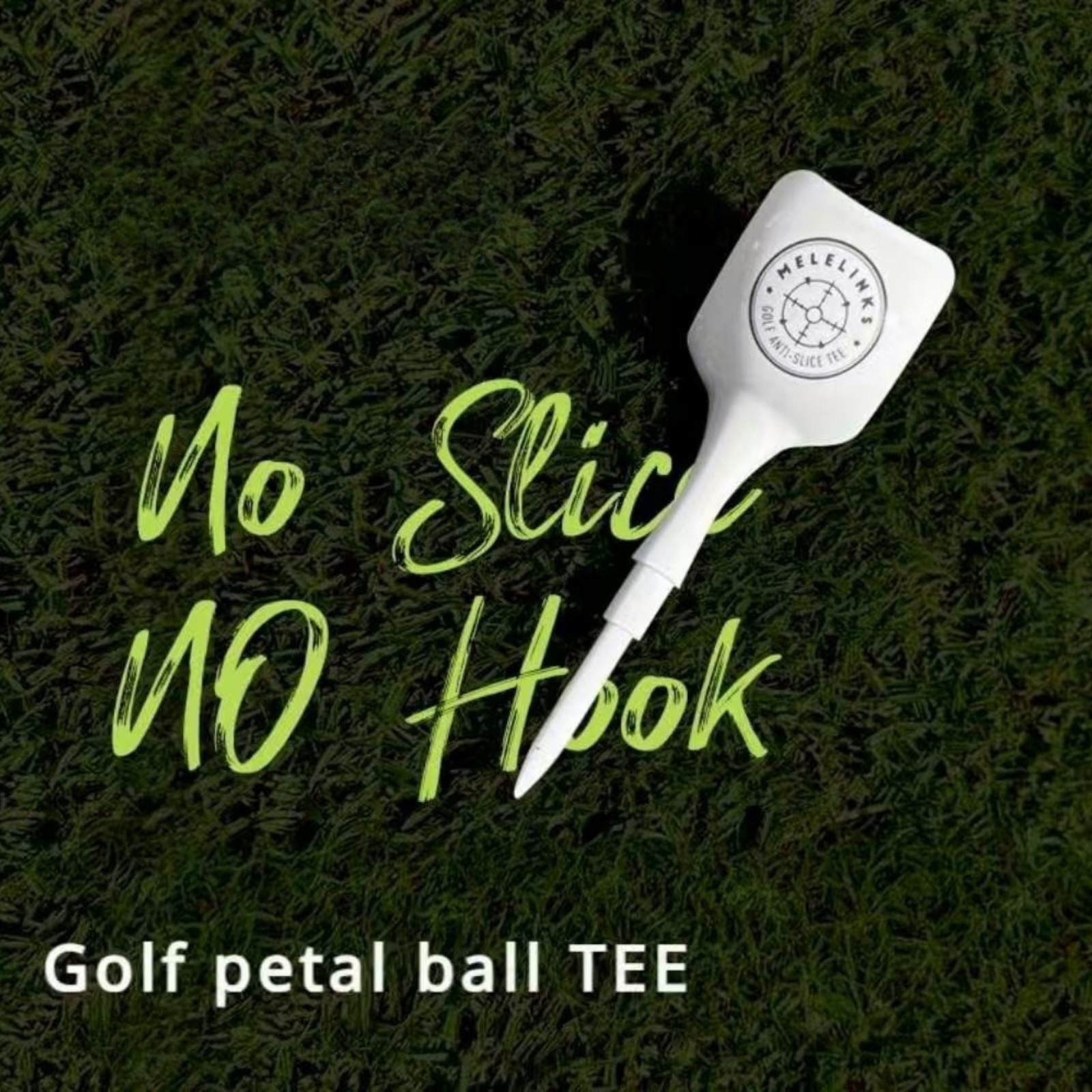 4-Pack Petal-Design Anti-Slice Plastic Golf Tees, Boxed Gift Set
