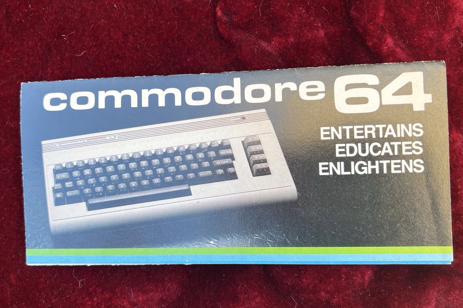 Commodore 64 1983 Vintage Computer Pamphlet Brochure Paperwork Poster