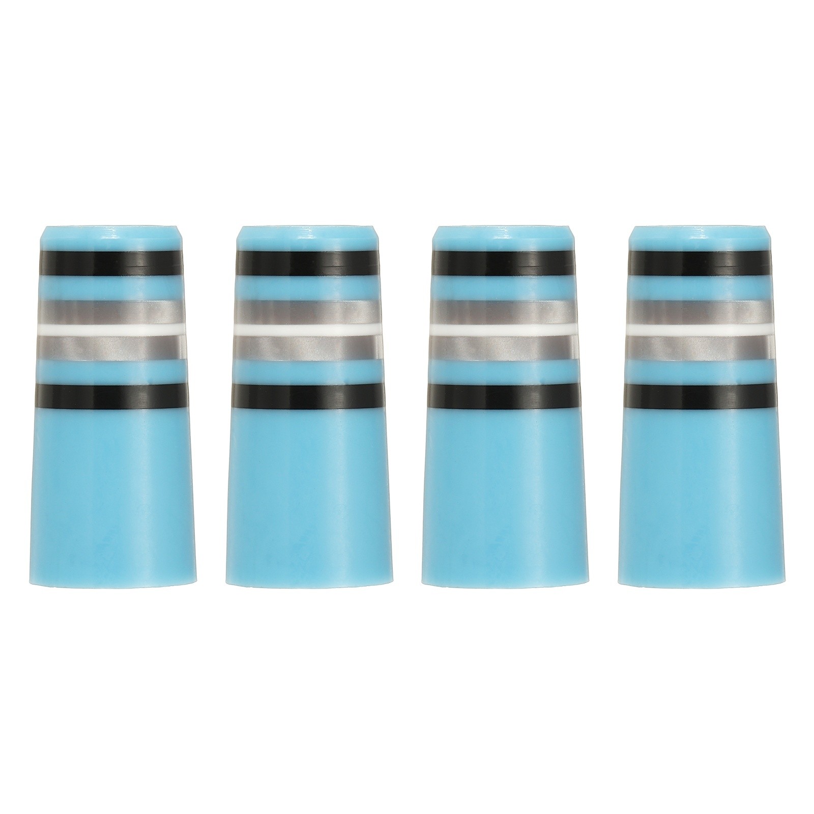Golf Iron Ferrules Fits 0.35In Tapered Shaft 4Pack & Light Blue/Black/White/Gray