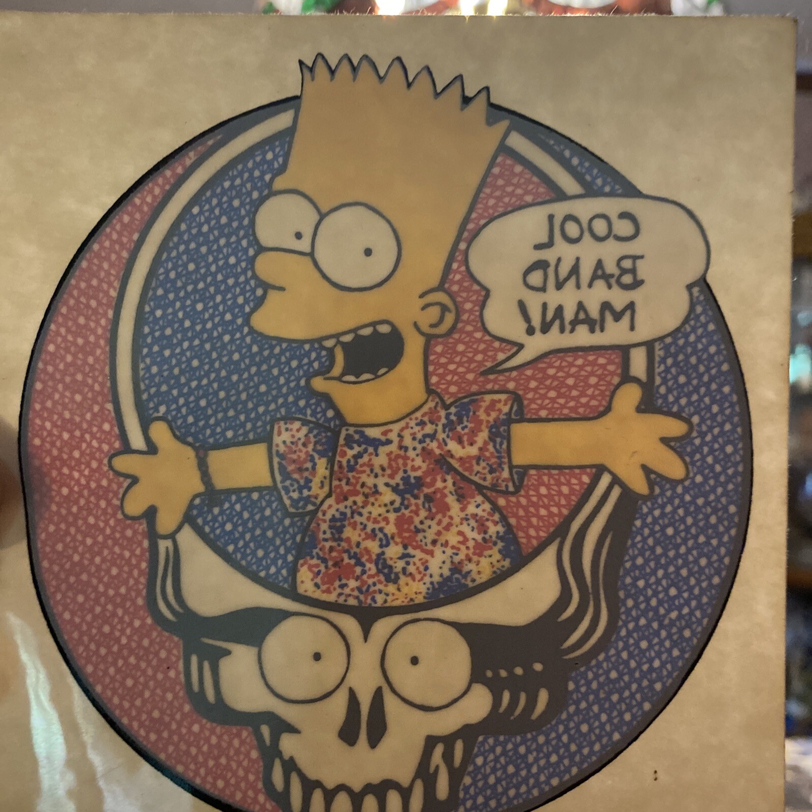 grateful dead bart simpson decal