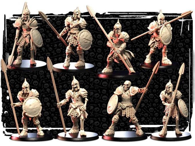 Dungeons & Dragons NPC Enemy - Skeleton Army - Skeleton Spearman