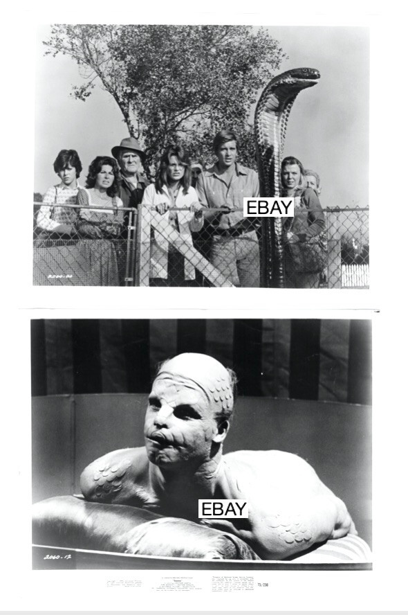 SSSSSS 1973 ORIGINAL HORROR MOVIE PHOTOS LOT #1 (2) SNAKEMAN DIRK BENEDICT