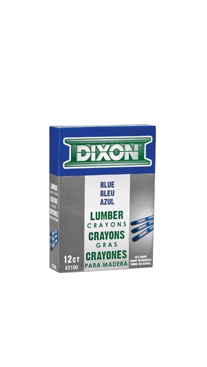 4 Packs Dixon Lumber Crayons Fade Proof Waterproof Smear Proof Hex