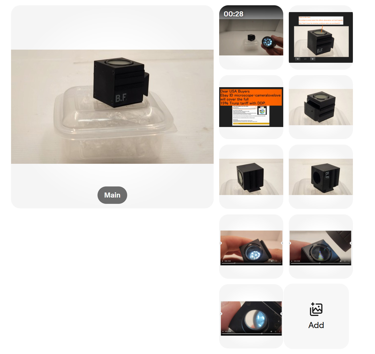 Olympus B.F Fluorescence Microcope Filter Cube for BH2,AH3-RFCA 34991