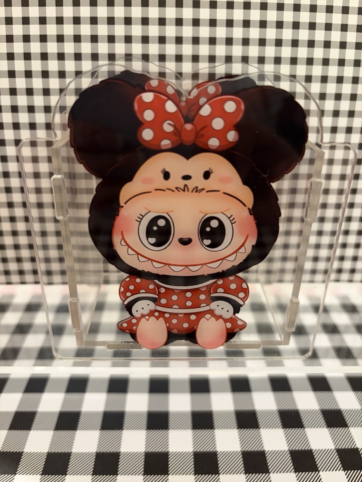 Minnie Mouse Adorable Acrylic Pen Box Holds Beaded Pens Collect Them
