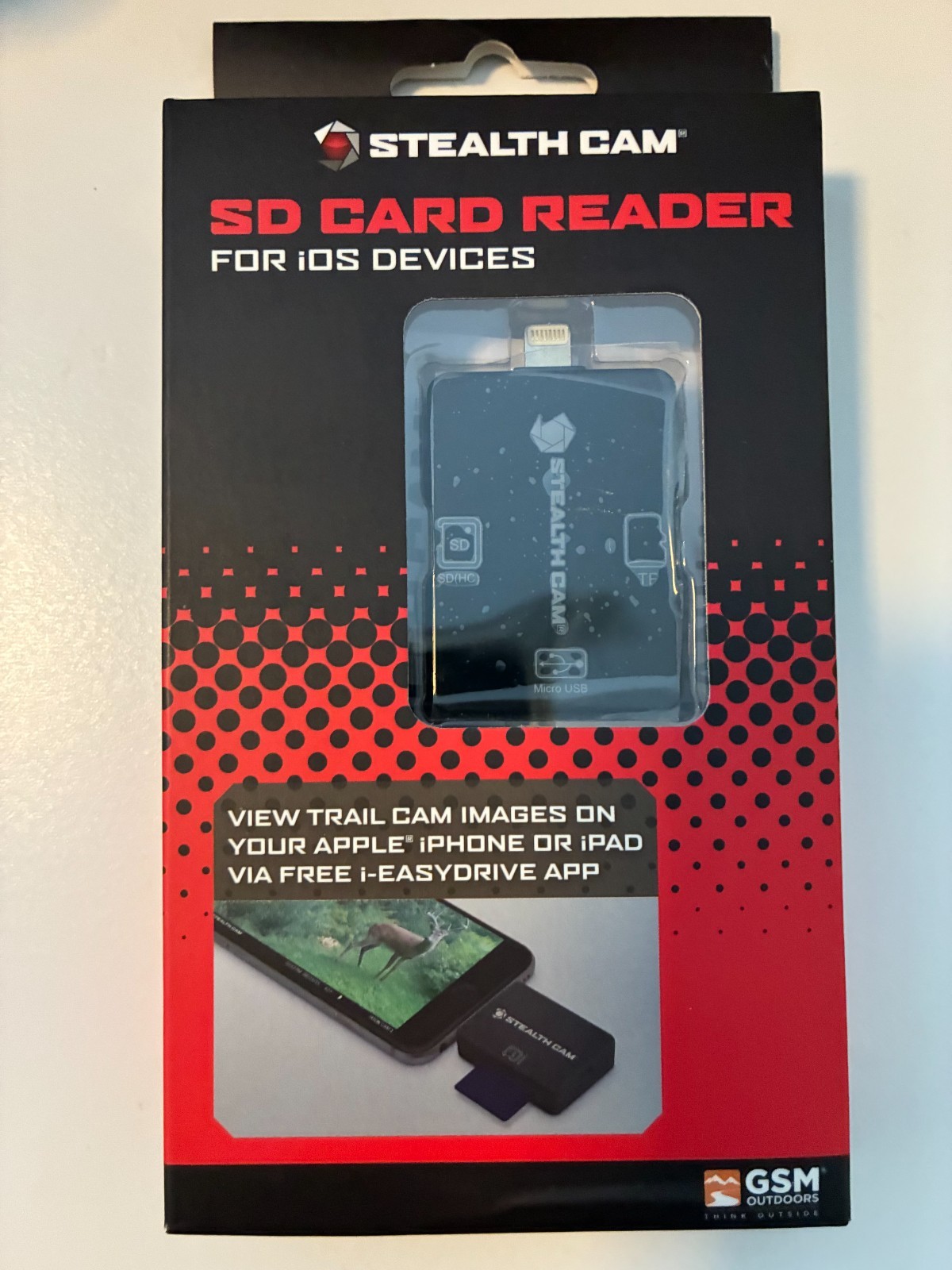FREE SHIPPING NEW Stealth Cam SD Card Reader For iOS Devices  Apple iPhone iPad.