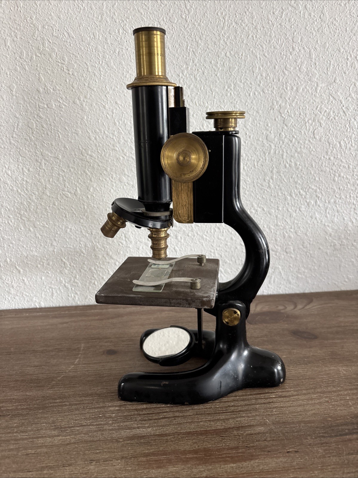 Antique Bausch Lomb Optical Co Compound Microscope Brass