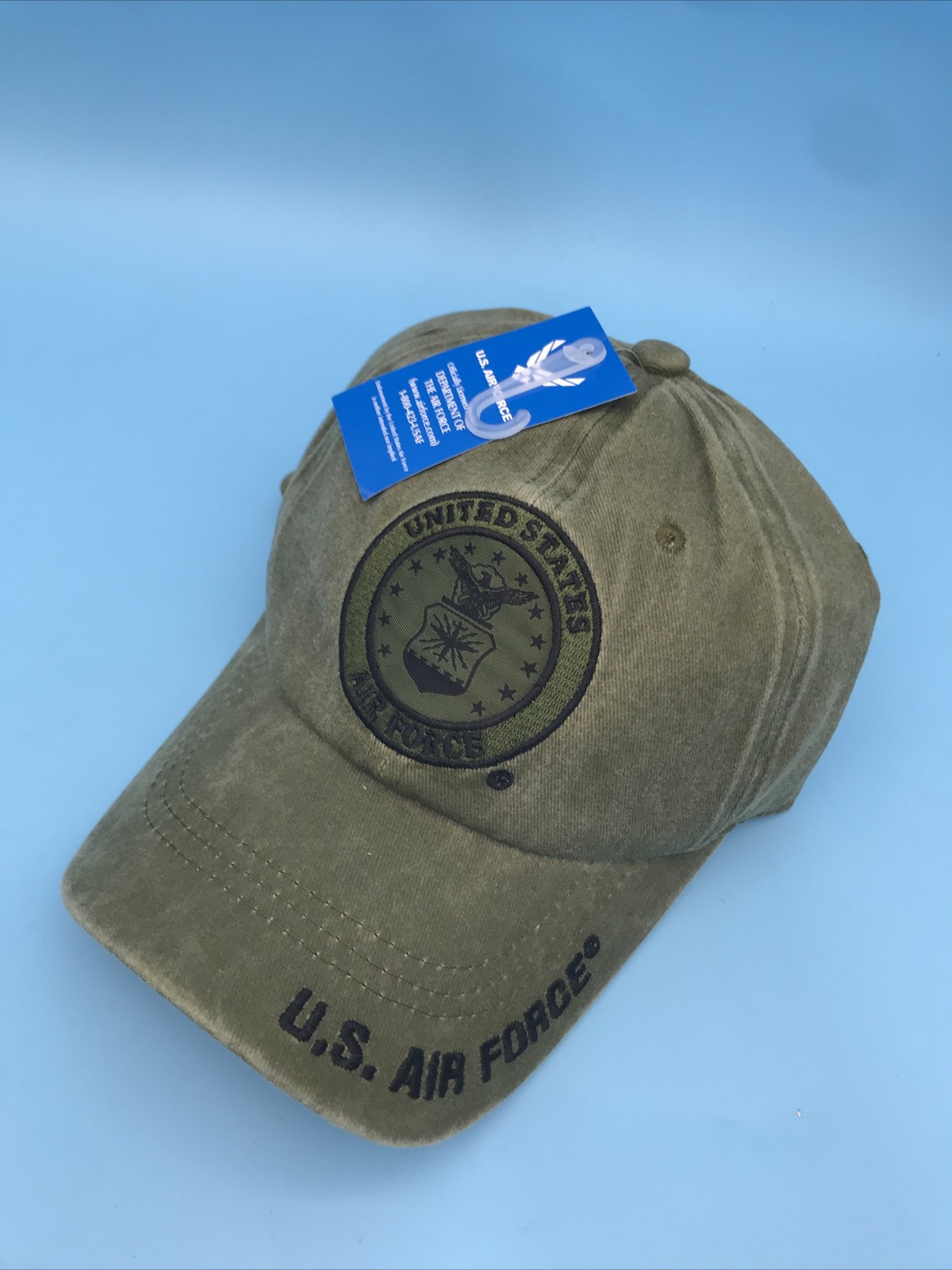 Licensed U.S. Air Force Cap Hat Green One Size Brand New