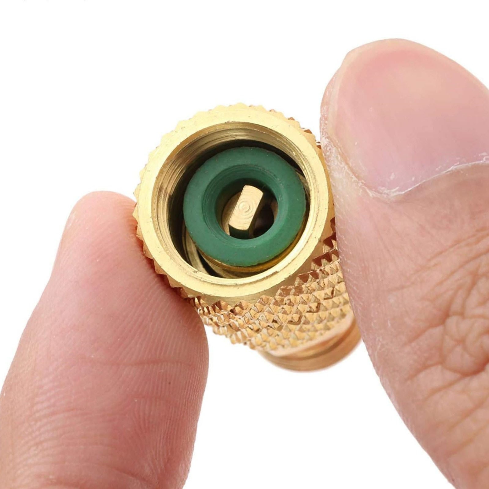 R410A Adapter Kit Mini Split Adapter 5/16 To 1/4 Coupler Premium Brass+Rubber