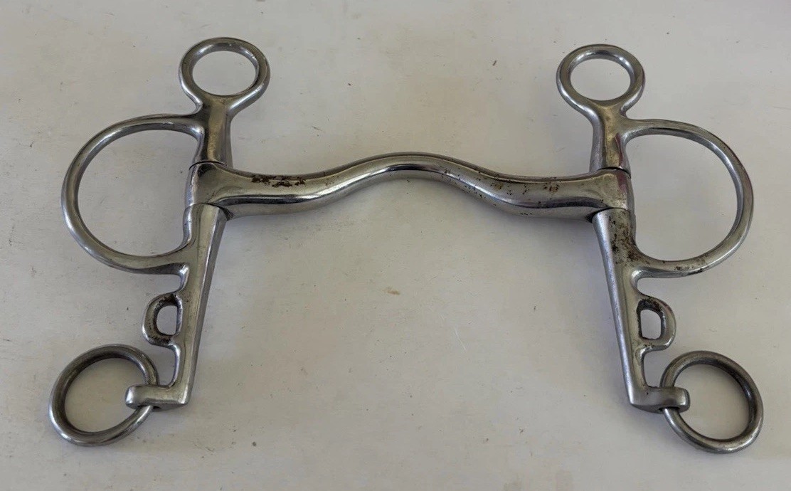Unmarked 5” Swivel Cheek Horse Bit
