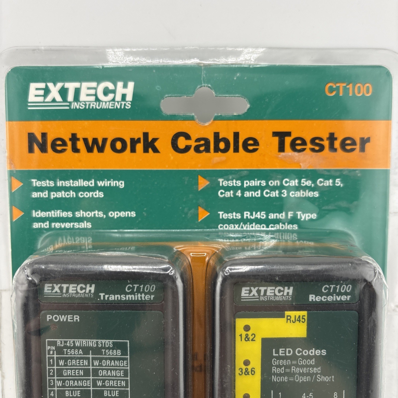 Extech CT100: Network Cable Tester EXTECH Cable Tester