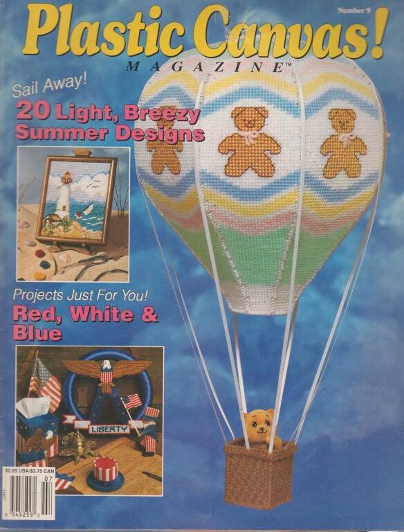 LOT/6 PLASTIC CANVAS! MAGAZINES NO. 7 THRU 12