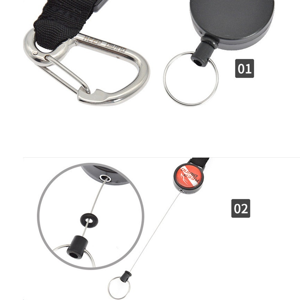Key Chain Strap Adjustable Diving Telescopic for miss Rope