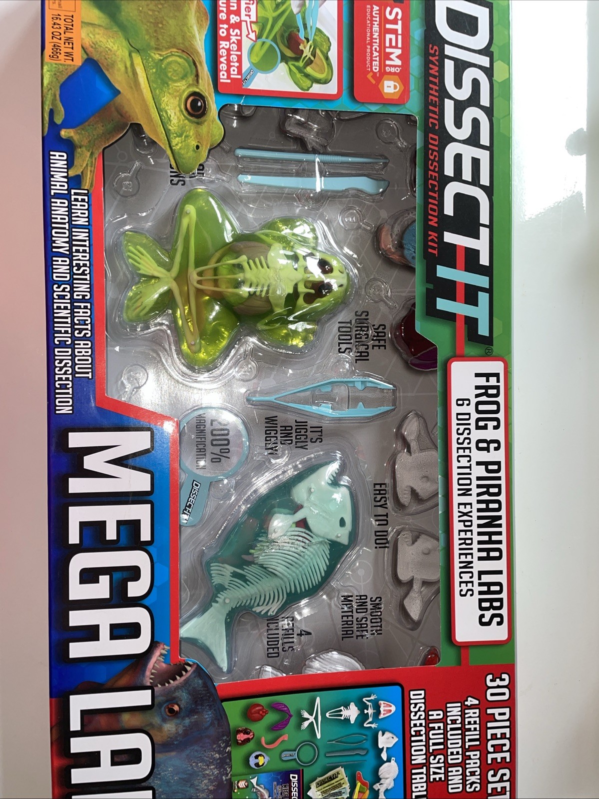 Dissect-It Frog & Piranha Mega Lab Playset [30 Piece Set!]