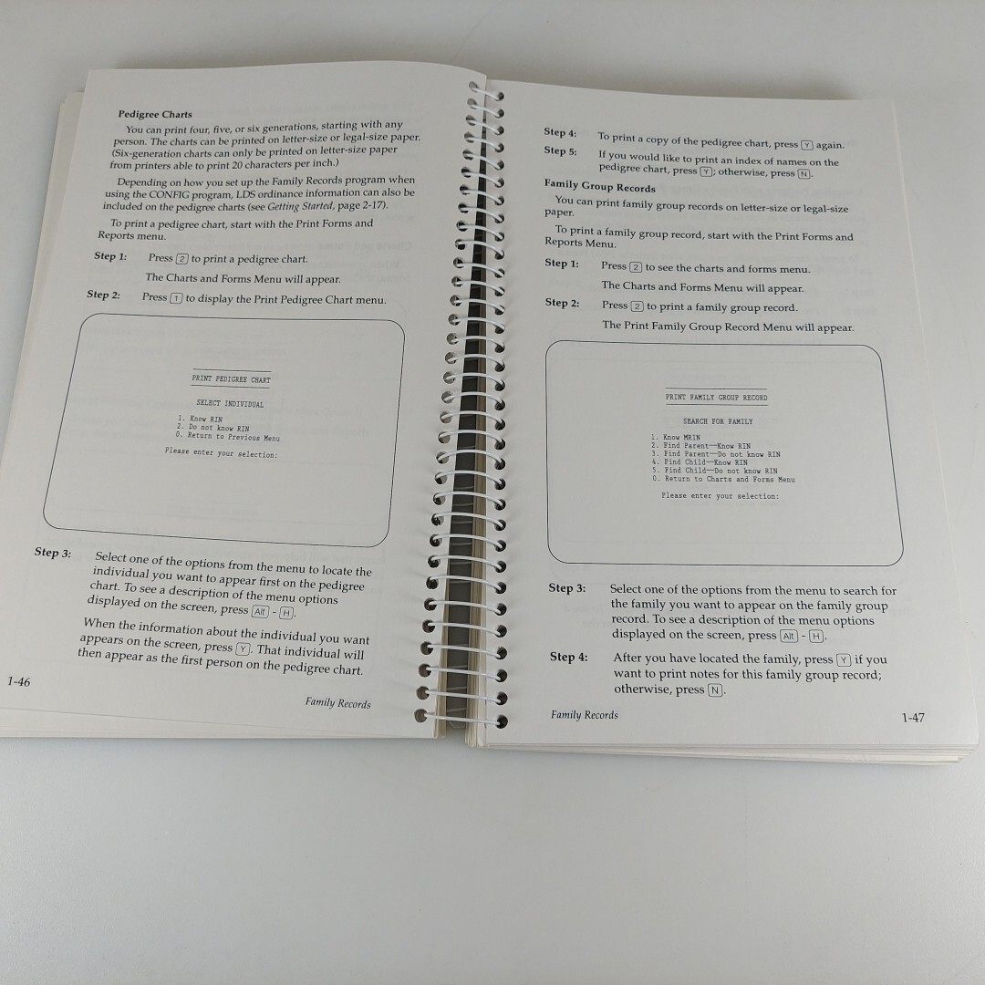 VTG Personal Ancestral File 2.2 Getting Started And Reference Manual Books Only
