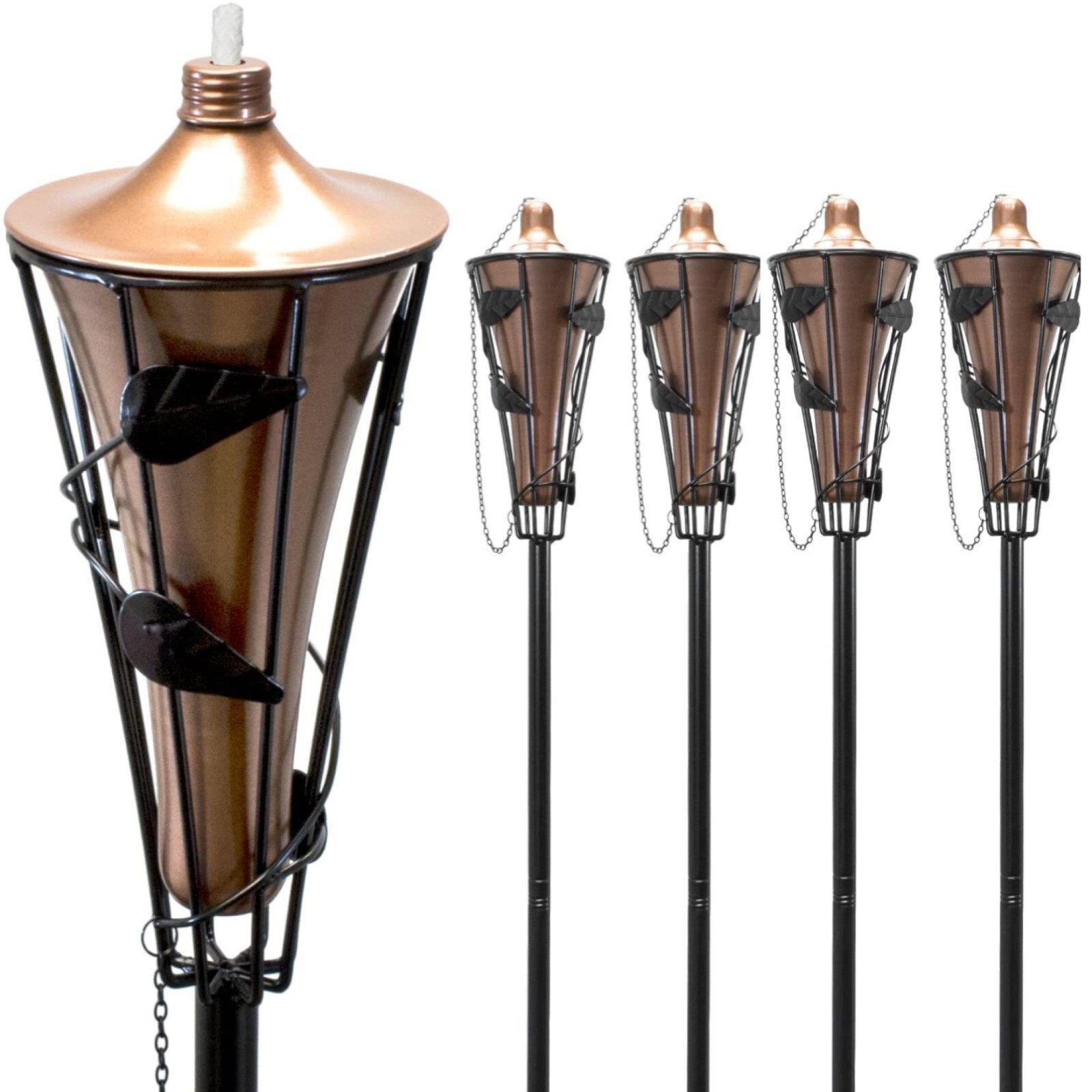 Sorbus Matney refillable metal torches (4 Pack)