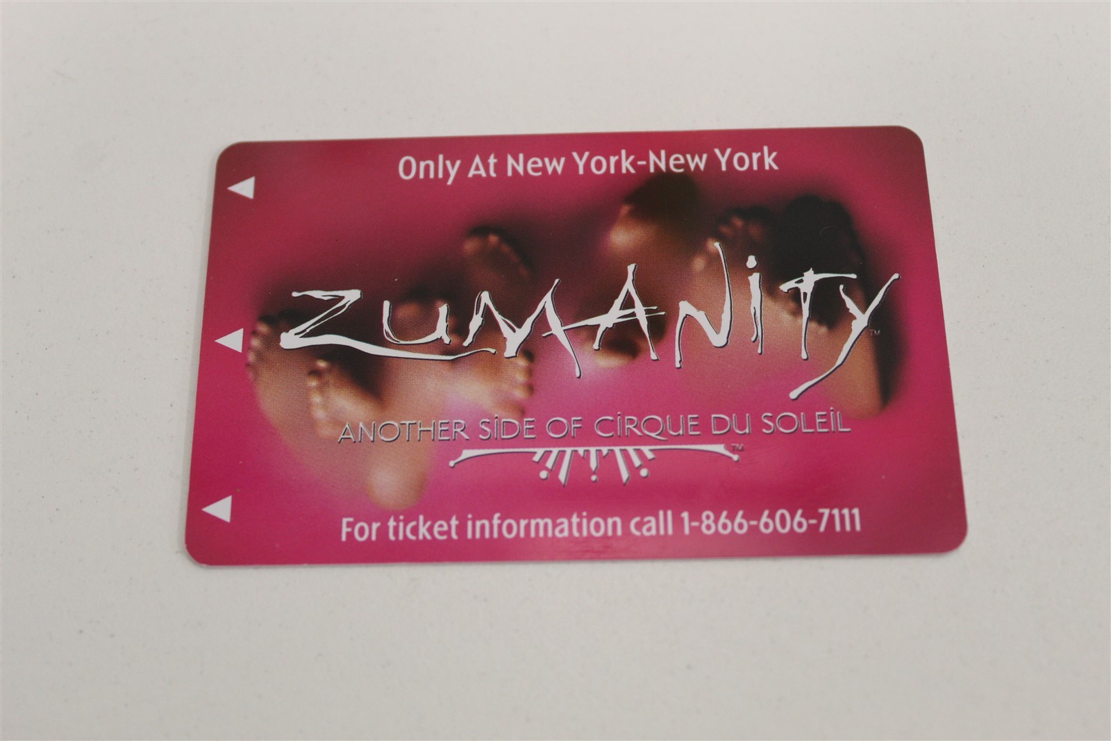 NEW YORK NEW YORK ZUMANITY CIRQUE DU SOLEIL LAS VEGAS ROOM KEY