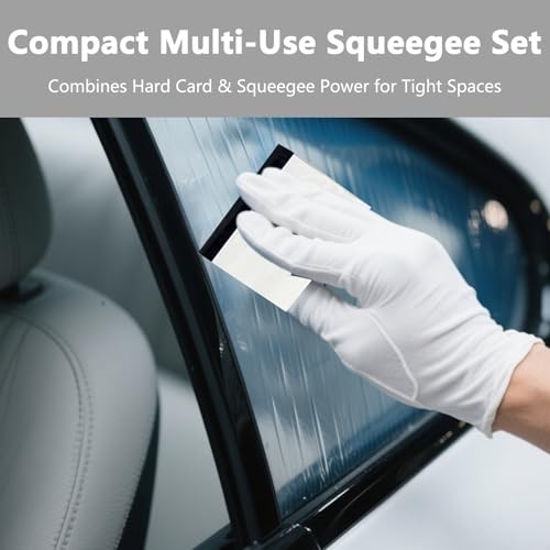3 Pcs Small Squeegee 3 Inch Mini Rubber Block Squeegee for Car Windows