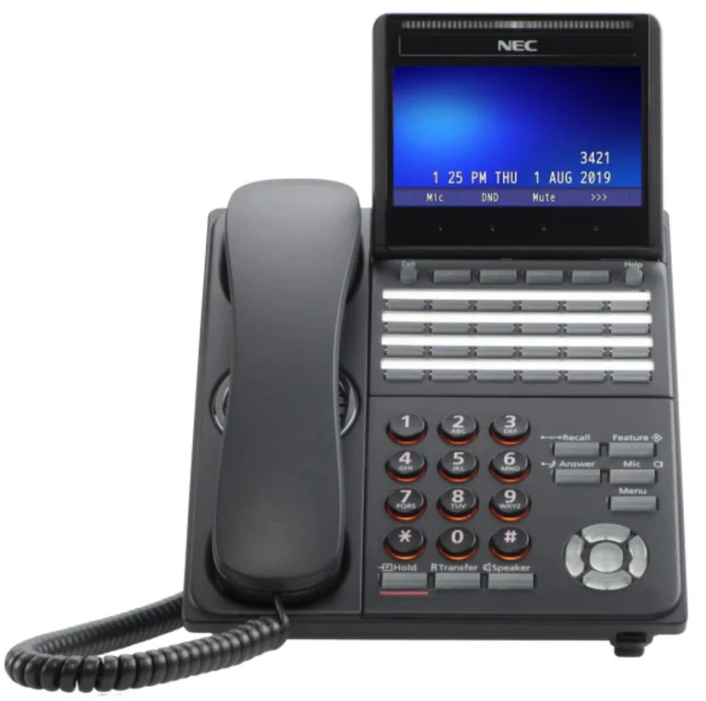 NEC ITK-24CG-1 24-Line Gigabit IP Phone BE119105 (Black) - Refurbished