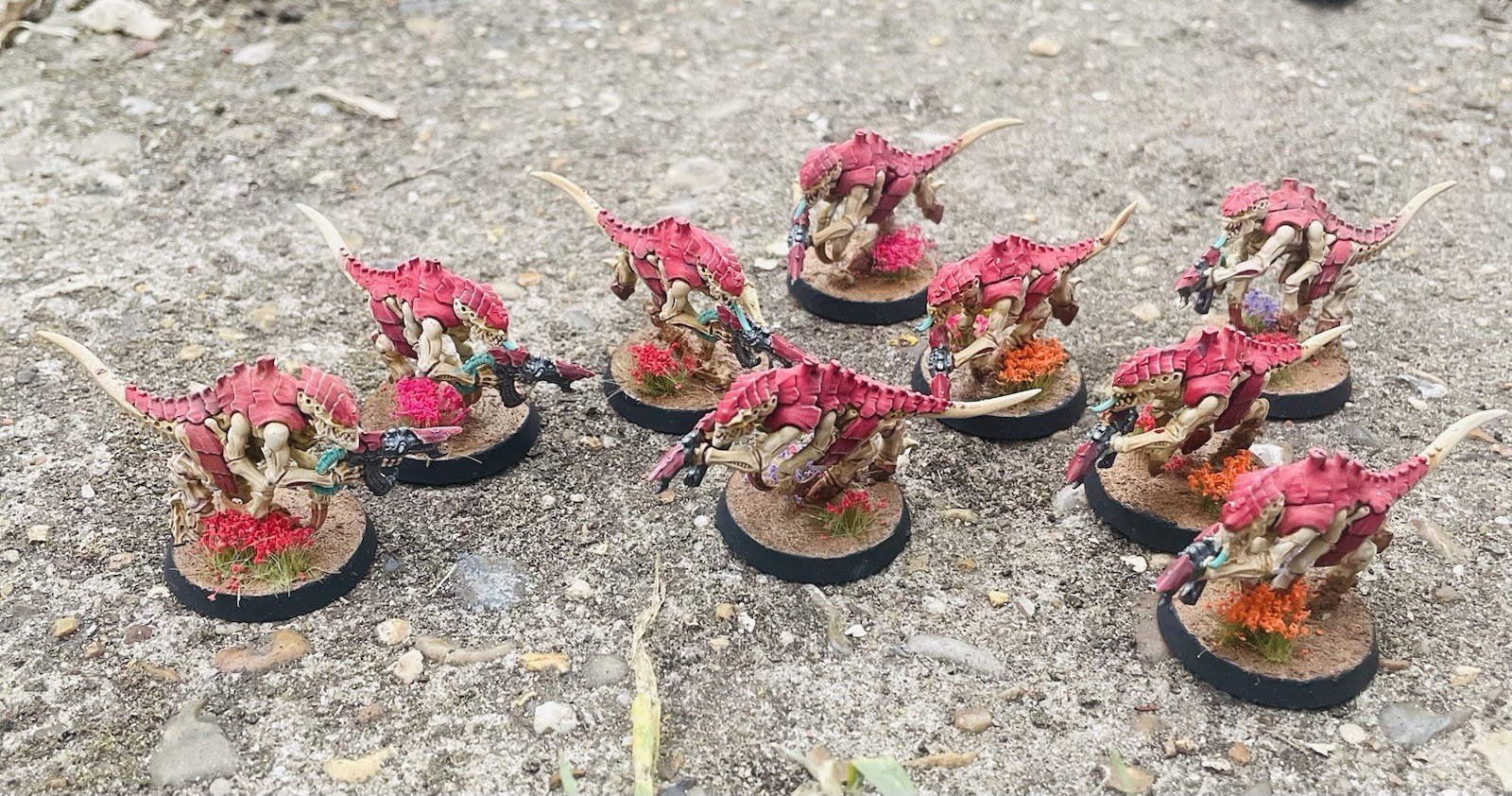 Painted Tyranid Termagants x9 – Warhammer 40K Leviathan Army Tabletop Quality