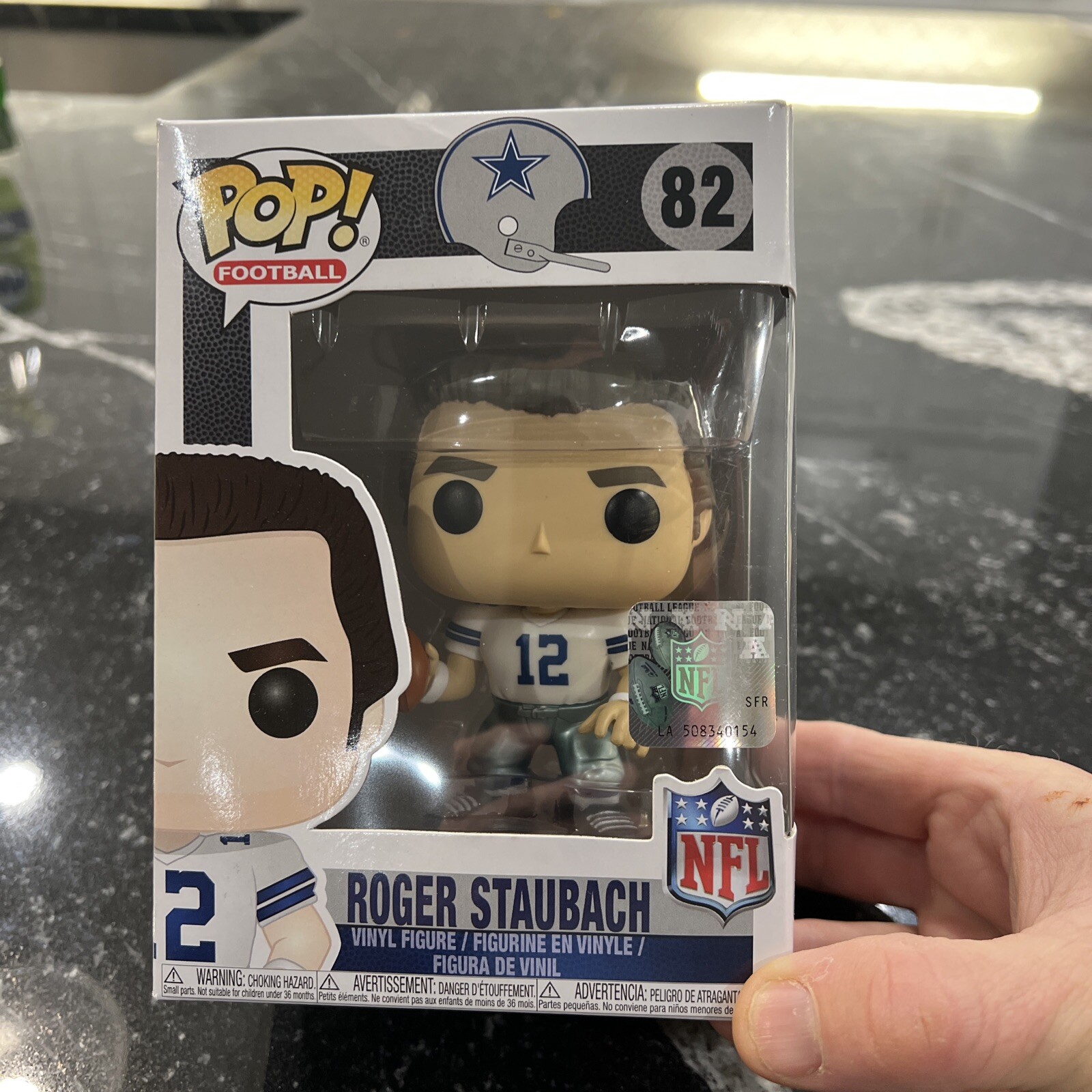 Funko POP 82 NFL: Roger Staubach (Cowboys Home) Collectible Figure #12 Football