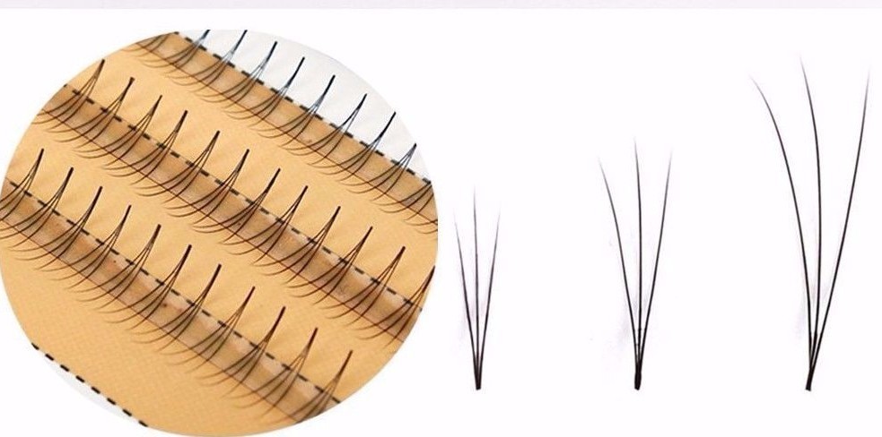 3D Russian Volume Individual Eyelash Extensions False Cluster Eye Lashes C Curl