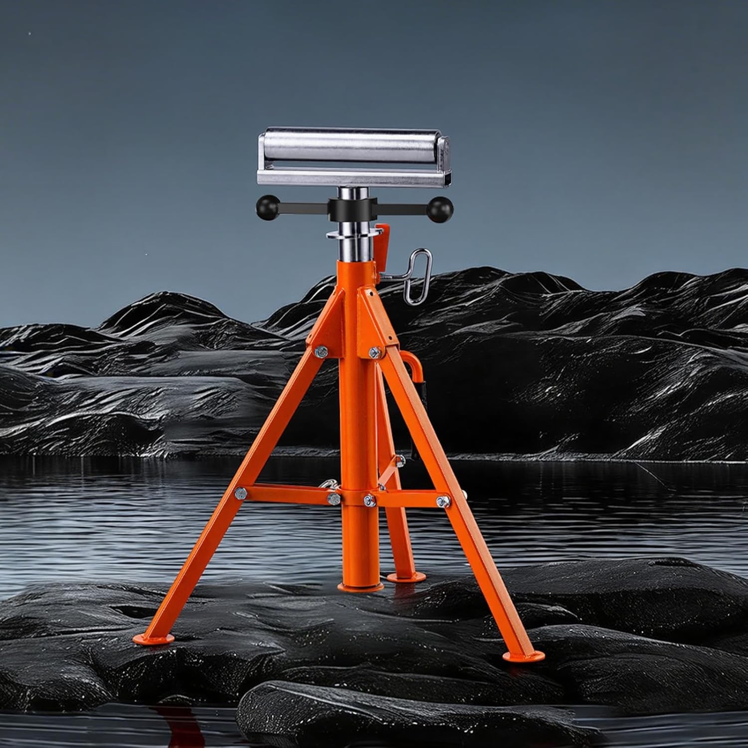 Versatile Heavy Duty Roller Stand - 2500 LBS Load Capacity, 28"-52" Adjustable