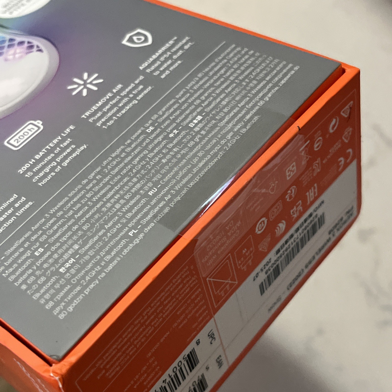 SteelSeries Aerox 3 Wireless Optical Gaming Mouse - Snow (2022 Edition)