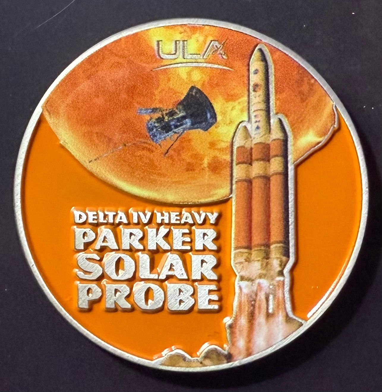 PARKER SOLAR PROBE DELTA IV HEAVY ULA CHALLENGE COIN