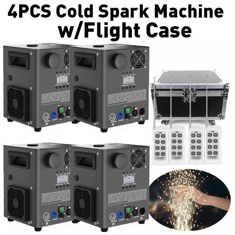 1200W Cold Spark Machine Stage Effect DMX Firework DJ Event Party Wedding w/Case