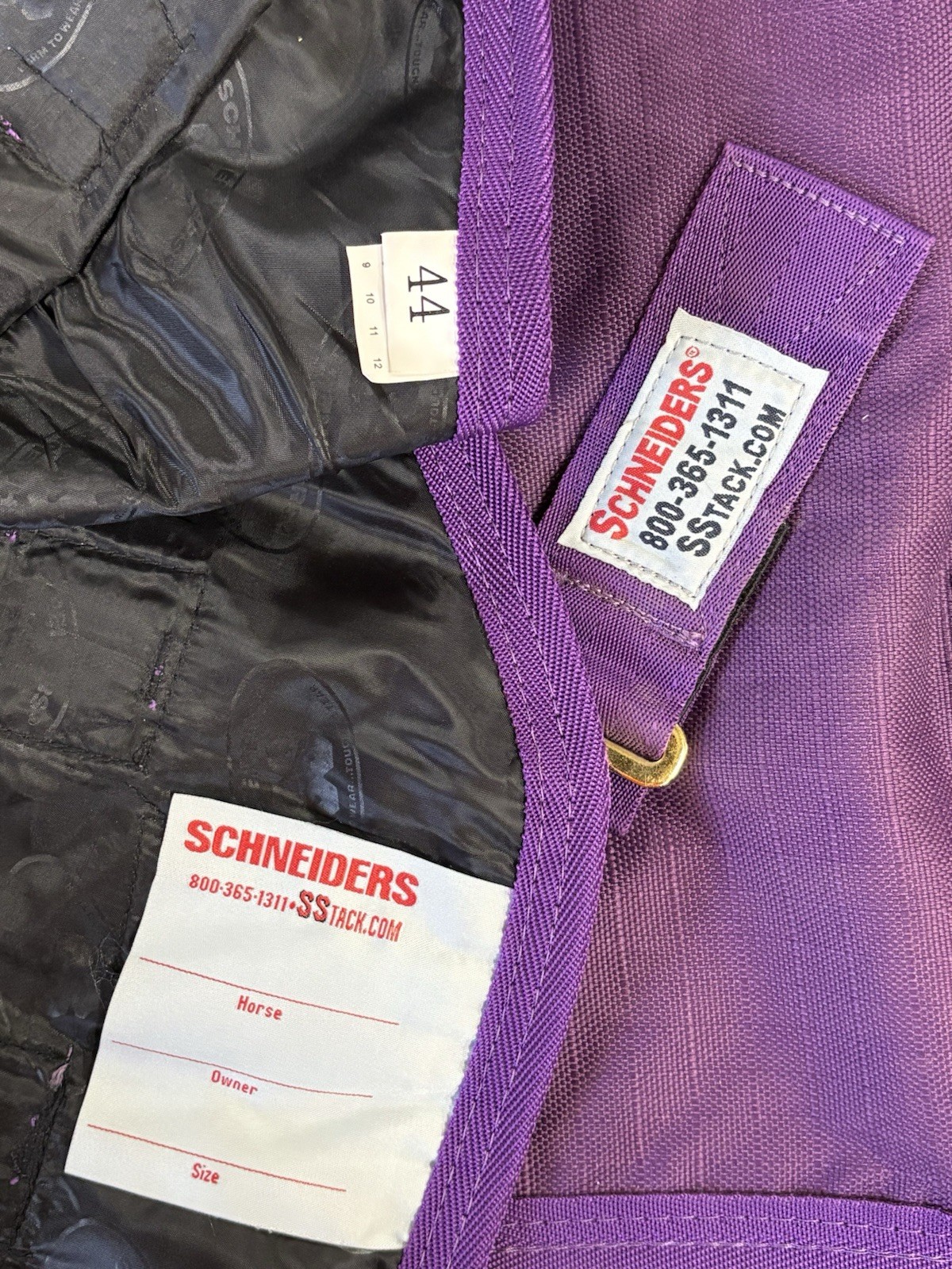 44” Schneiders StormShield Turnout Sheet, Purple