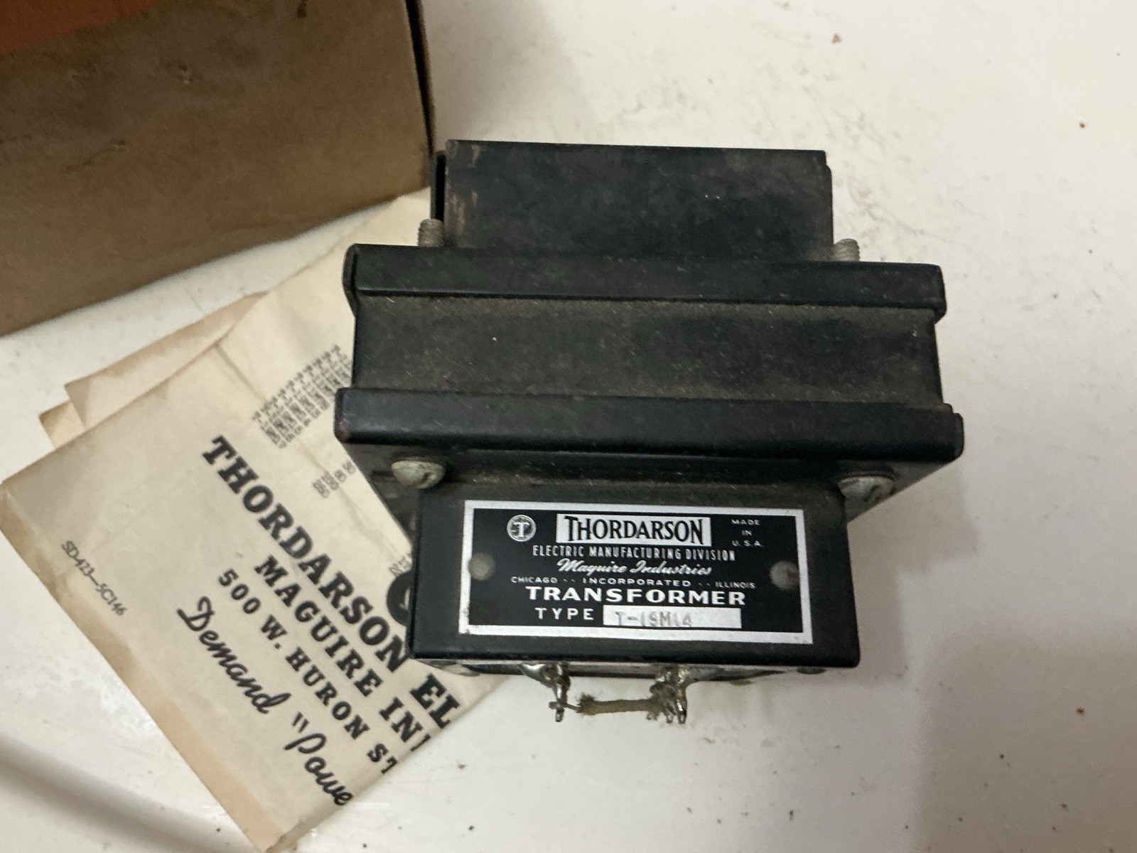 VINTAGE THORDARSON T-19M14 UNIVERSAL MODULATION TRANSFORMER