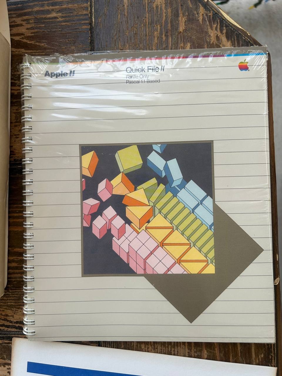 Apple II Quick File II Software with Disks. Manuals. Box. 1982 year