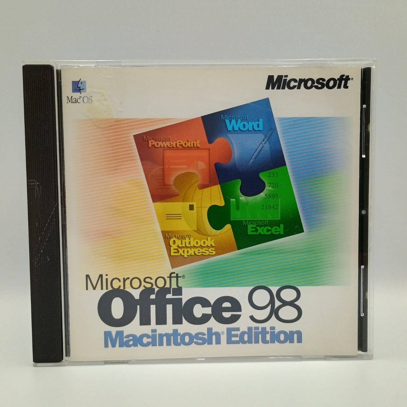 Microsoft Office 98 Macintosh Edition CD-ROM with CD Key Vintage Mac Software