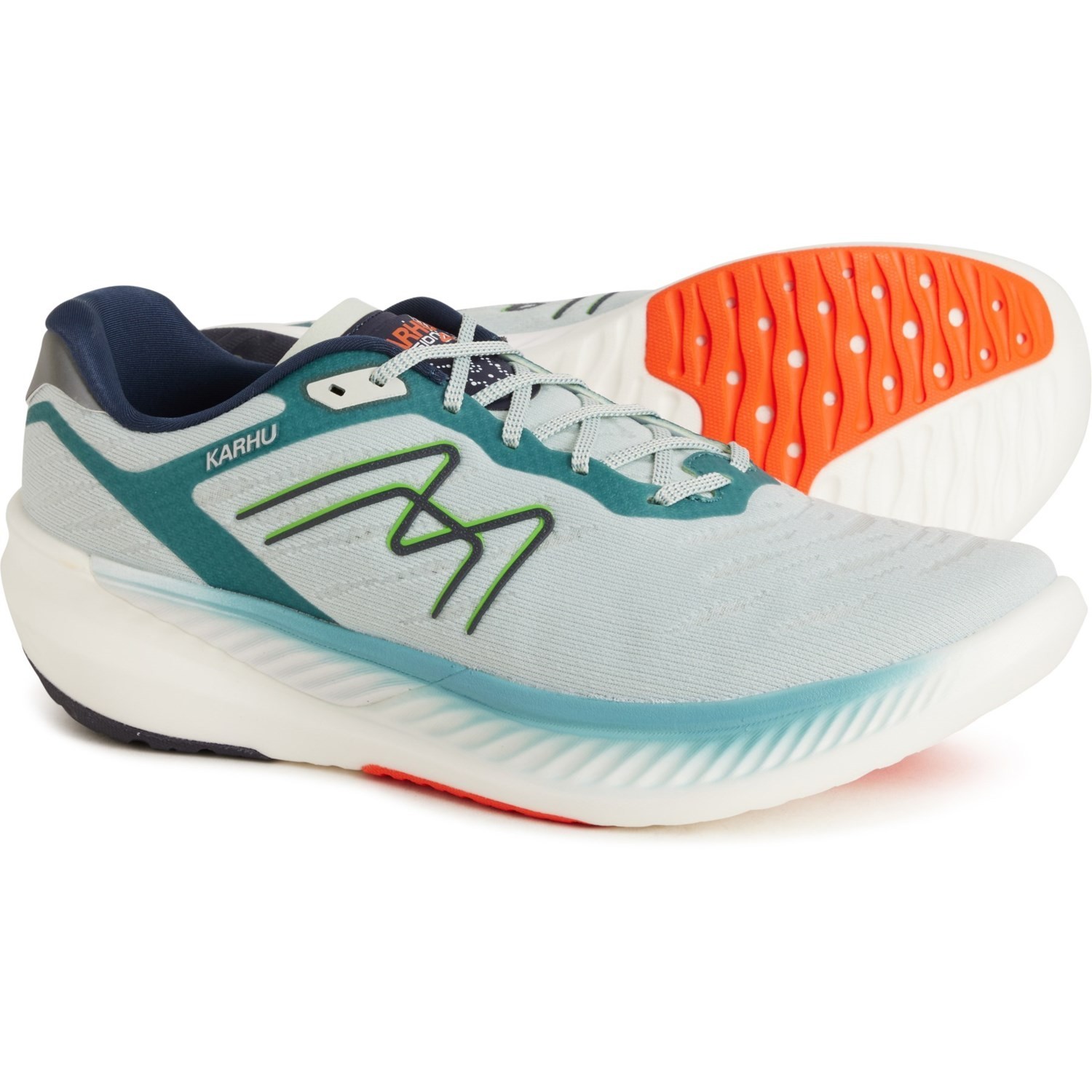 Karhu Fusion 4.0 HiVo Running Shoes Men  Wide Width Sz 11.5 Light Blue Sneakers