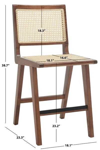 Safavieh HATTIE FRENCH CANE COUNTER STOOL, Reduced Price 2172728591 SFV4139D