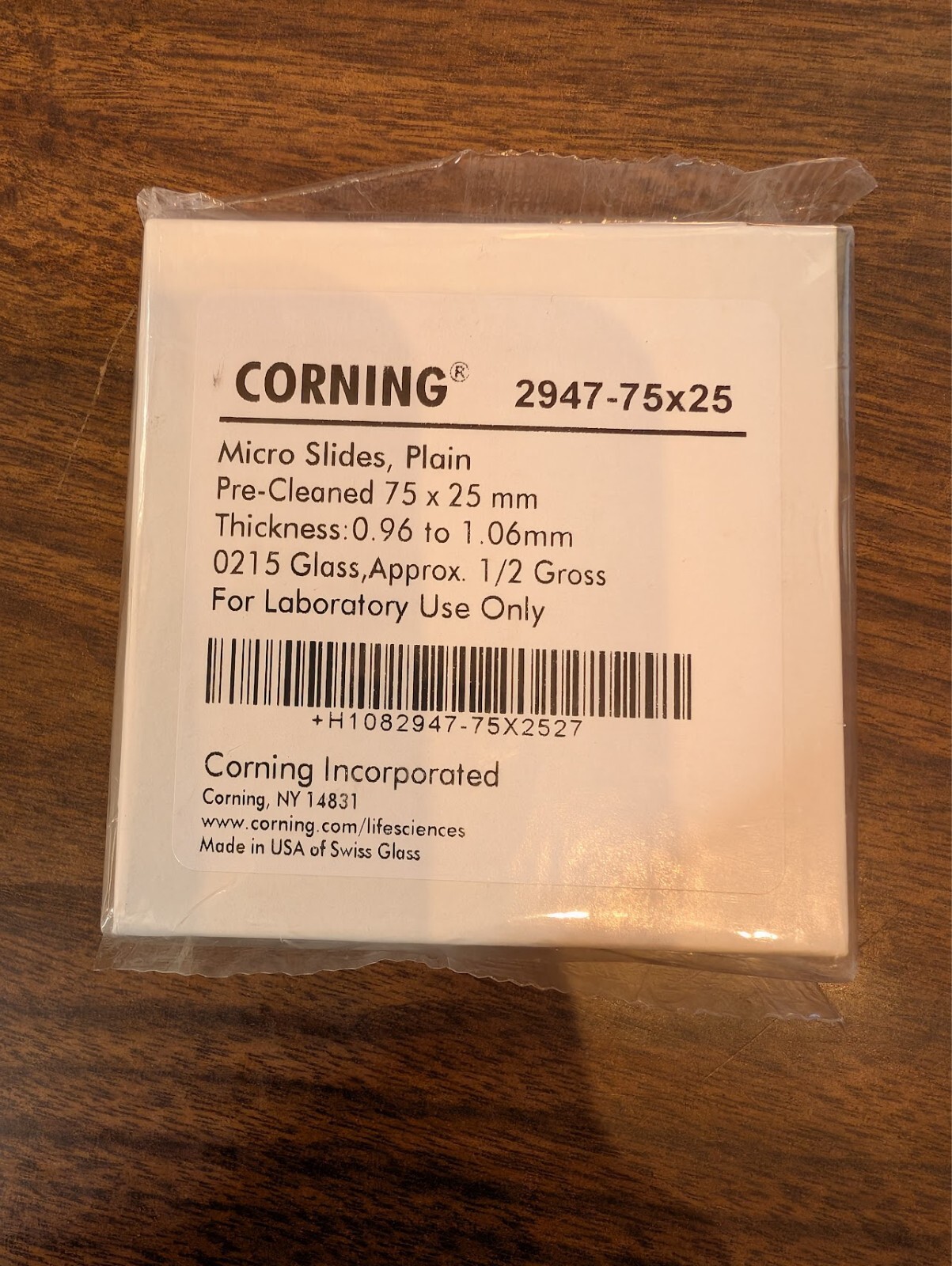 CORNING 2947-75X25 MICRO SLIDES PLAIN (5 Pack of 72)