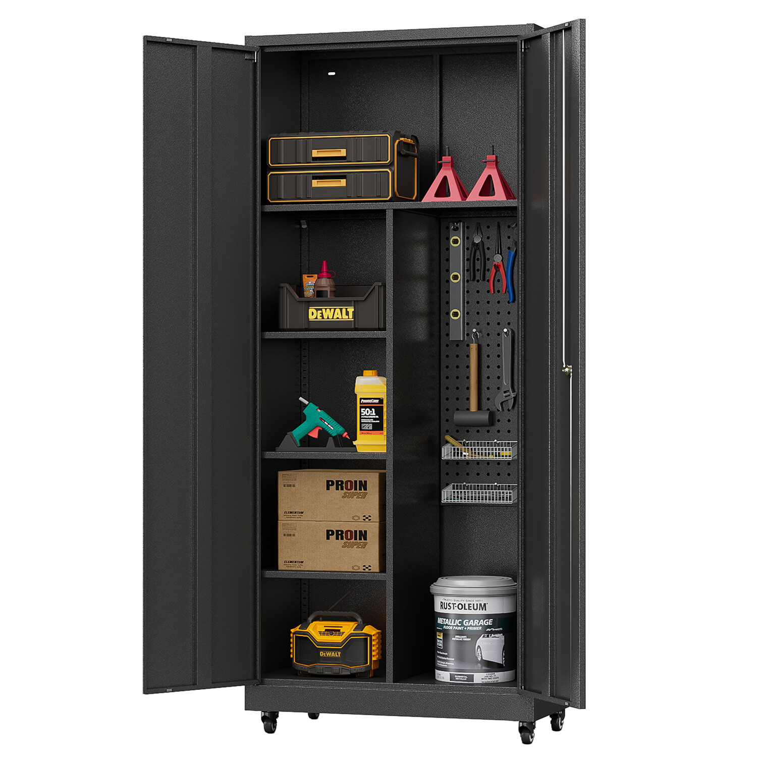 Rolling Tool Chest Tool Cabinet Storage Box Garage Lockable Storage Cabinet 71''