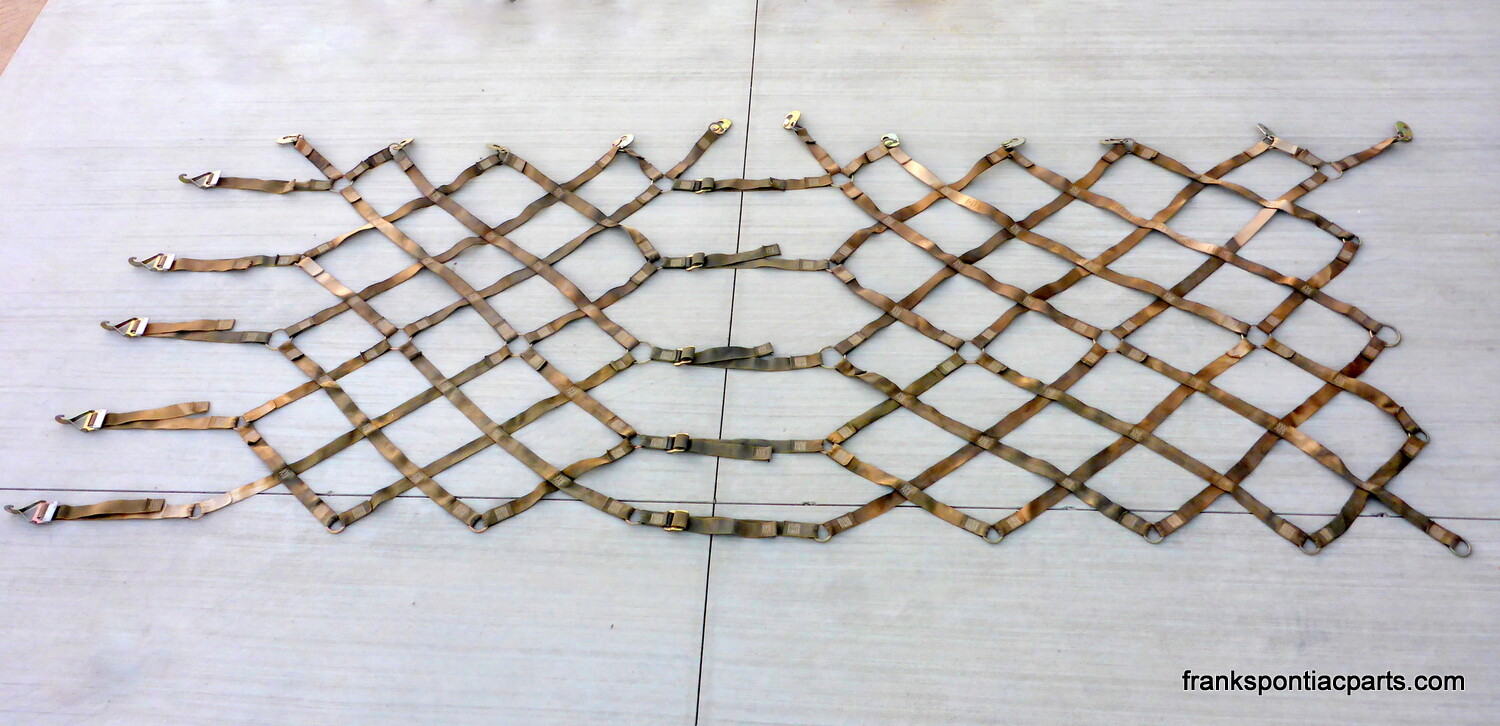 Military Aircraft Cargo Net Tie Down 6' x 14' (72" x 168") Climbing Net Tan #2