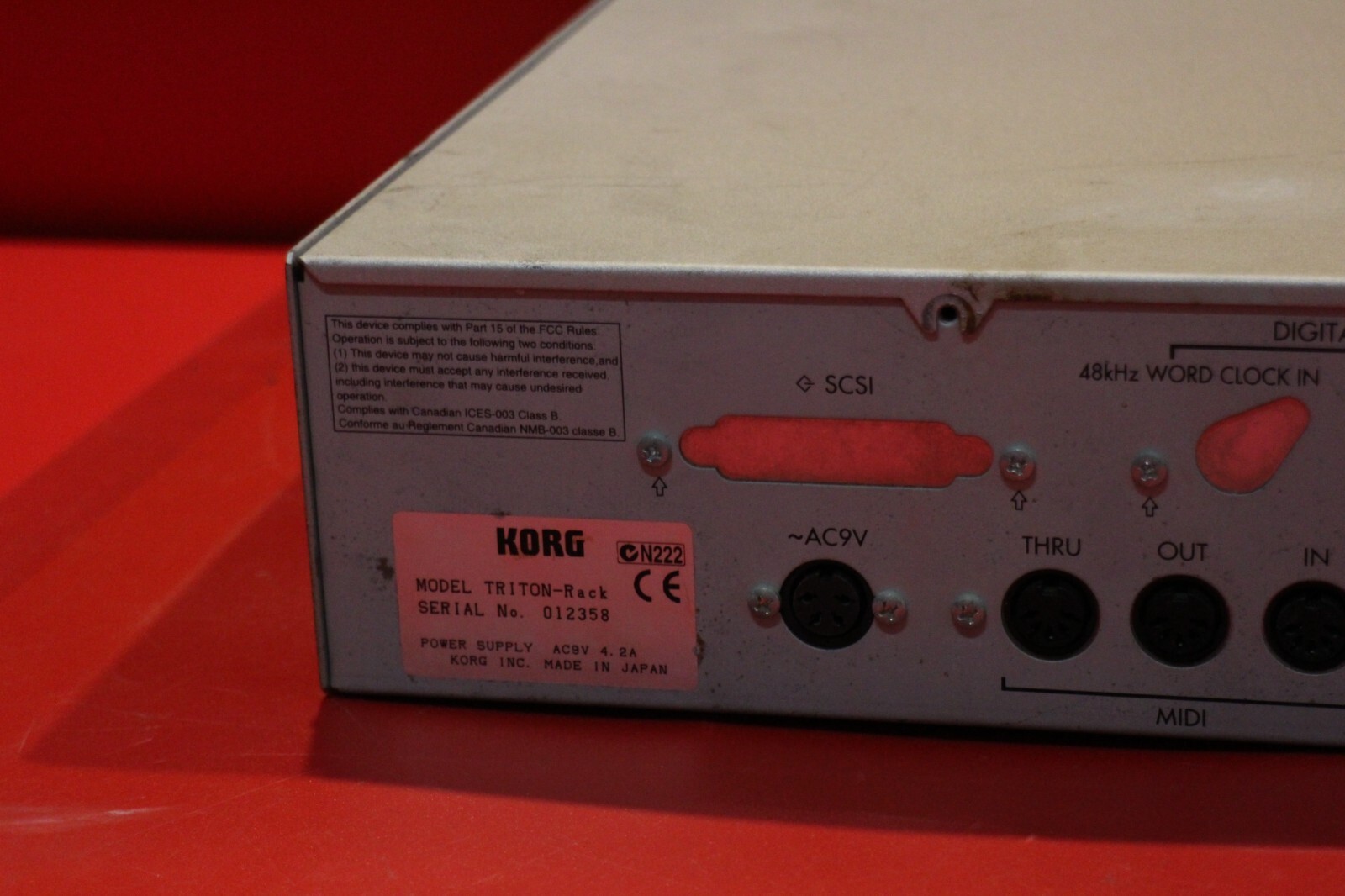 USED Korg Triton Rack Expandable Hi Module Sampler Synthesizer U1937 230804