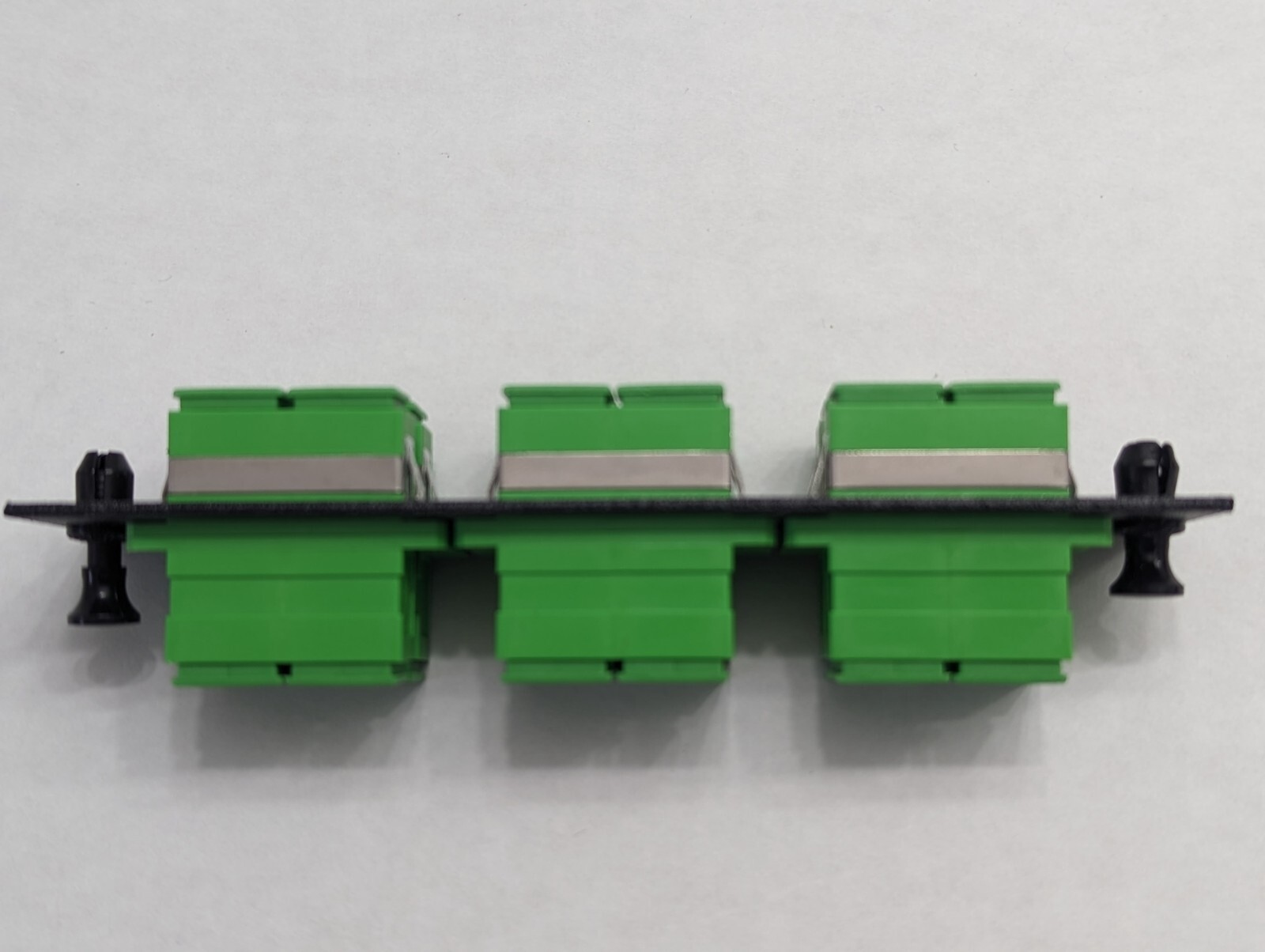 Fiber Optic Adapter Panel, Single Mode, 6 Duplex SC Connectors, 12 Ports SM/APC