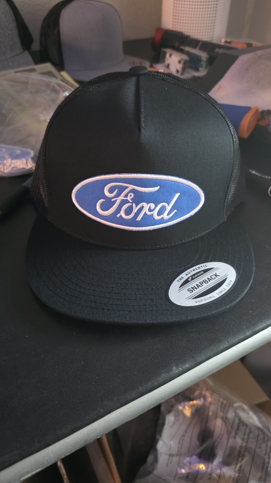 Ford Blue Oval Trucker Hat Mesh Hat Snapback Hat Cap Logo Cap